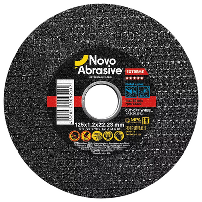 отрезной диск по металлу NovoAbrasive Extreme размером 125