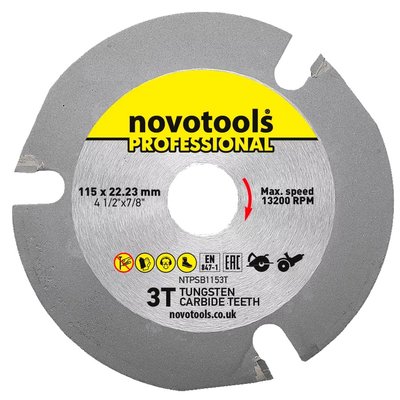 Пильний диск NovoTools Professional 100 шт/уп 115x22,23 NTPSB1153T фото